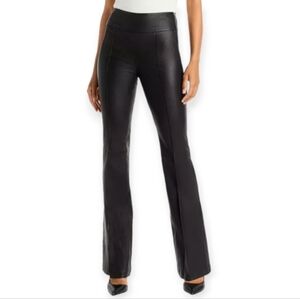 A19 HELMUT Lang Lamb Leather Black Zip Up Bootcut Pant 6